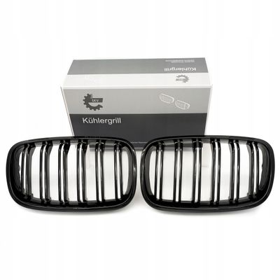 Grill bmw podwójna listwa, czarny połysk, bmw x5 e70 - SKV 66SKV287