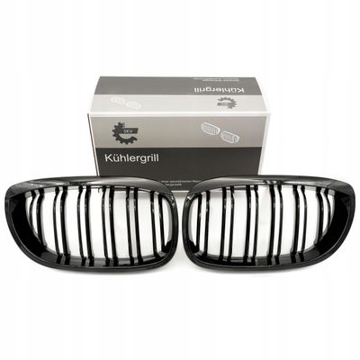 Grill bmw podwójna listwa, czarny połysk, bmw 3 e46 facelif… - SKV 66SKV073