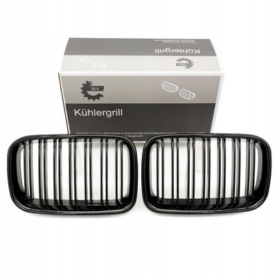 Grill bmw podwójna listwa, czarny połysk, bmw 3 e36 - SKV 66SKV047