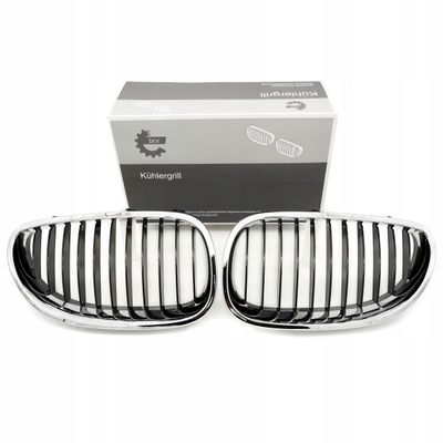 Grill bmw pojedyncza listwa, czarny chrom, bmw 5 e60 - SKV 66SKV169