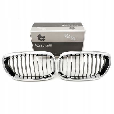 Grill bmw pojedyncza listwa, chrom, bmw 3 e46 facelift coupe - SKV 66SKV070