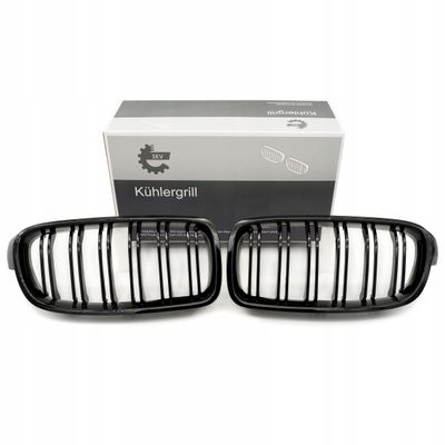 Grill bmw podwójna listwa, czarny połysk, bmw 3 f30 - SKV 66SKV123