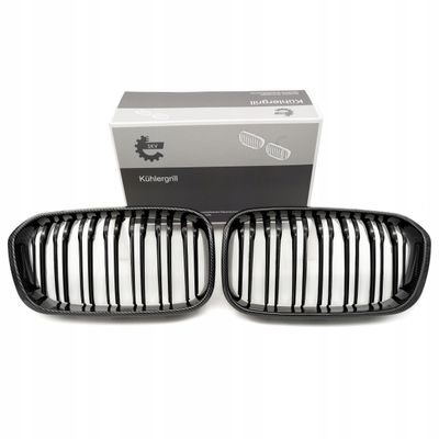 Grill bmw podwójna listwa, kolor carbon, bmw 1 f20 - SKV 66SKV019