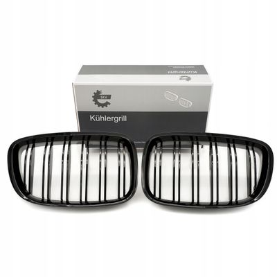 Grill bmw podwójna listwa, czarny połysk, bmw 5 f07 - SKV ESEN 66SKV178