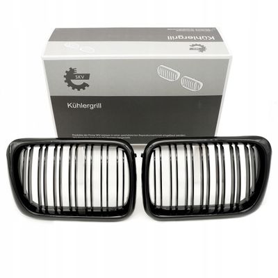 Grill bmw podwójna listwa, czarny połysk, bmw 3 e36 facelift - SKV 66SKV054
