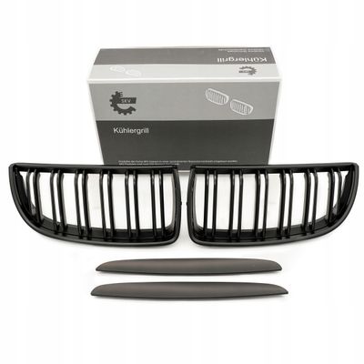 Grill bmw podwójna listwa, czarny mat, bmw 3 e90 - SKV ESEN 66SKV091