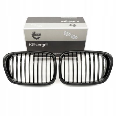 Grill bmw pojedyncza listwa, czarny połysk, bmw 5 e39 - SKV 66SKV156