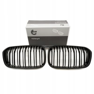 Grill bmw podwójna listwa, czarny połysk, bmw 1 f20 facelift - SKV 66SKV021