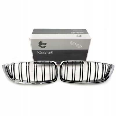 Grill bmw podwójna listwa, czarny chrom, bmw 4 f32 - SKV 66SKV152