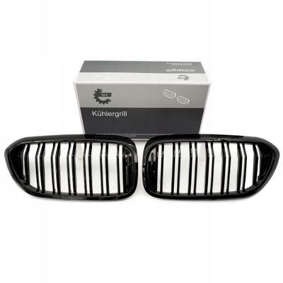 Grill bmw podwójna listwa, czarny połysk, bmw 5 g30 - SKV 66SKV193