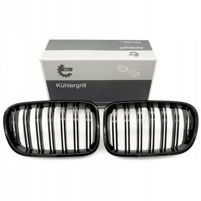 Grill bmw podwójna listwa, czarny połysk, bmw x3 f25 - SKV ESEN 66SKV252