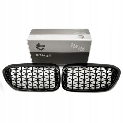 Grill bmw diament, czarny połysk, bmw 5 g30 - SKV 66SKV200