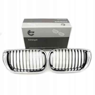 Grill bmw pojedyncza listwa, chrom, bmw 3 e46 facelift - SKV 66SKV078