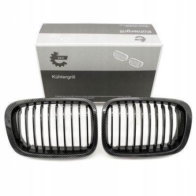 Grill bmw pojedyncza listwa, kolor carbon, bmw 3 e46 - SKV ESEN 66SKV065