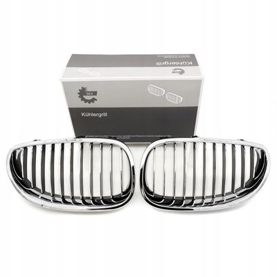 Grill bmw pojedyncza listwa, chrom, bmw 5 e60 - SKV 66SKV168