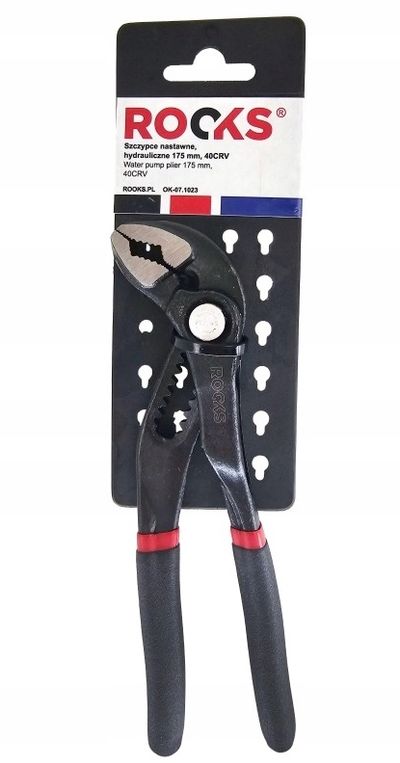 Szczypce nastawne, hydrauliczne 175 mm, 40crv - Rooks 133/7