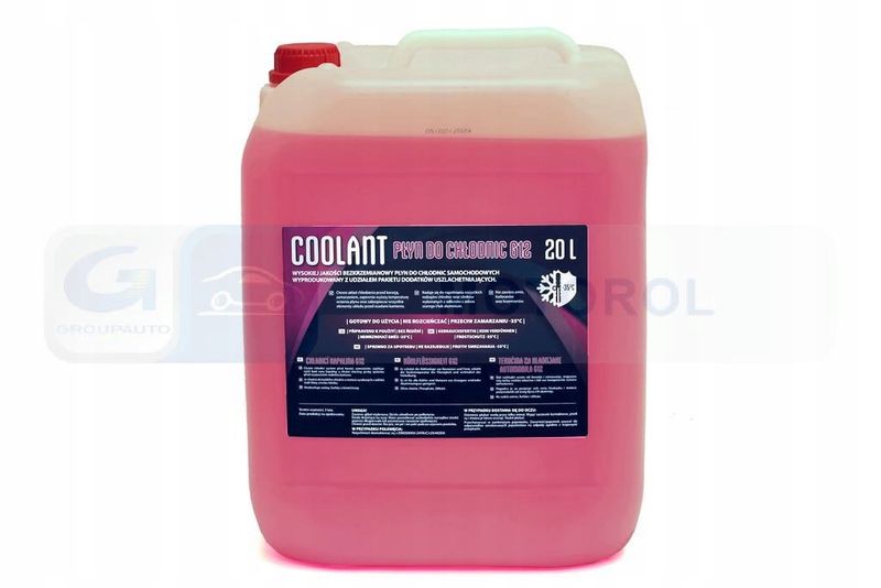 Płyn do chłodnic coolant g12 20l czerwon COL894517