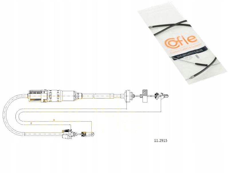 Linka sprzęgła renault espace 97-02 - COFLE 11.2915
