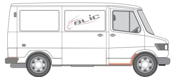 Poszycie/reperatura progu - BLIC 6505-06-3545044P