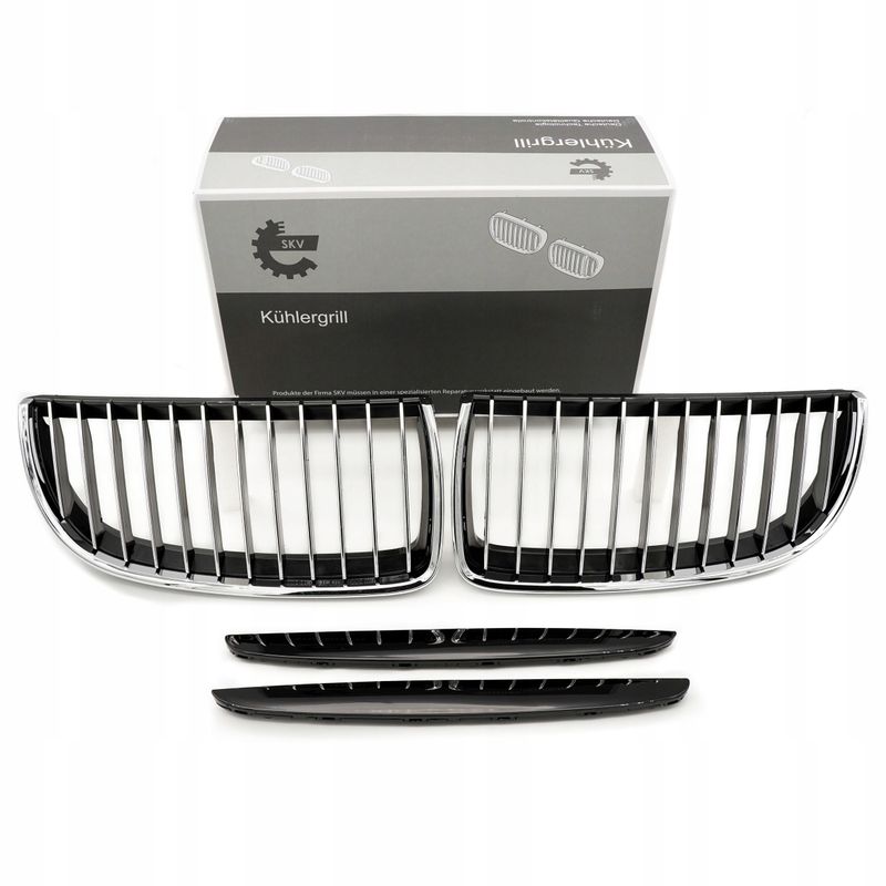 Grill bmw pojedyncza listwa, czarny chrom, bmw 3 e90 - SKV ESEN 66SKV088