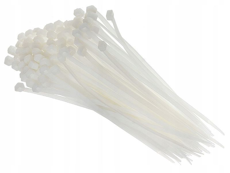 Opaska kablowa biala 200 x 2,5 opa.100sz - LICENT LICCT25200