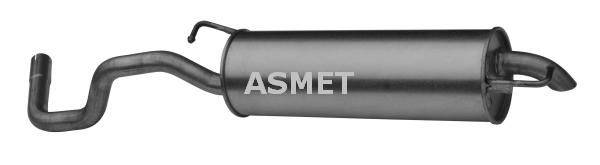 Tłumik układu wydechowego tył - ASMET ASM03.071