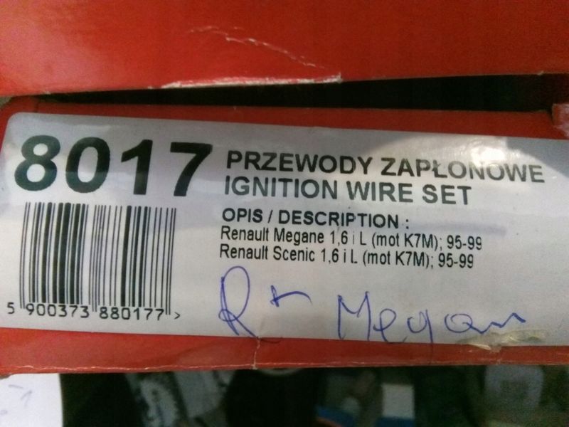 Przewody zapłonowe - SENTECH SEN8017