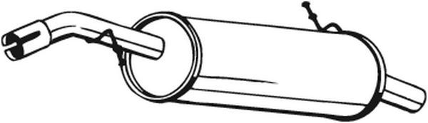 Tłumik układu wydechowego tył - BOSAL BOS135-715