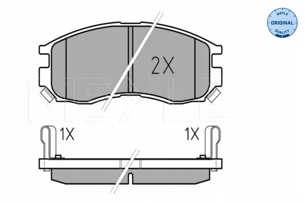 Klocki hamulcowe. mitsubishi p. colt/eclipse/galant… - MEYLE 025 216 4716/W