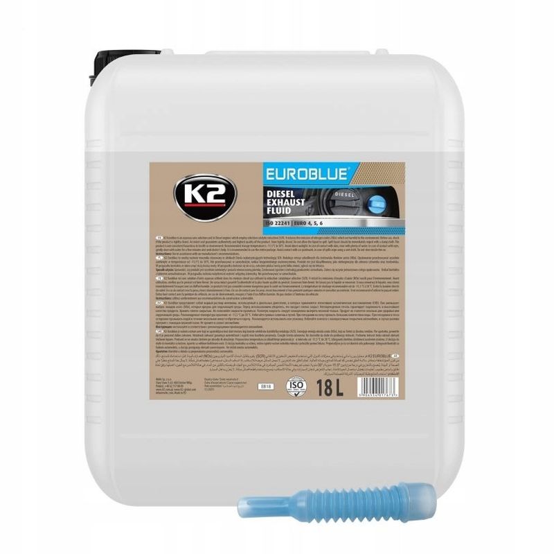 K2-euroblue adblue mocznik 18l + lejek - K2 MELLE MELEB18