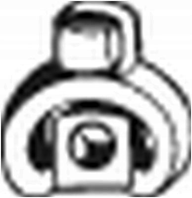 Wieszak układu wydechowego - BOSAL BOS255-004