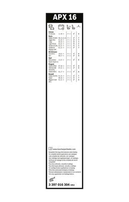 Pióro wycieraczki Aerotwin - BOSCH 3 397 016 304
