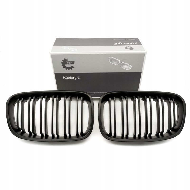 Grill bmw podwójna listwa, czarny mat, bmw 1 f20 - SKV ESEN 66SKV018