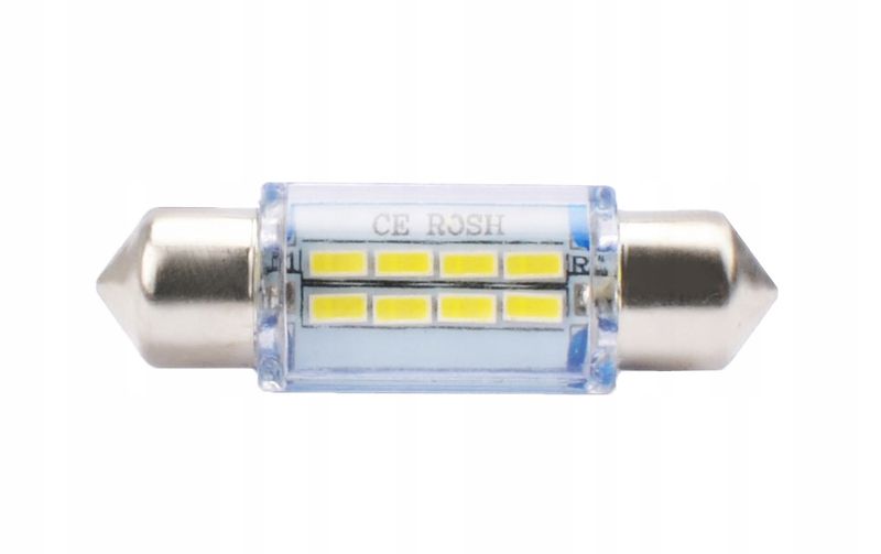Zarowka led 12v c5w 1w 36mm 8xsmd3014 - M-TECH MTELB085W