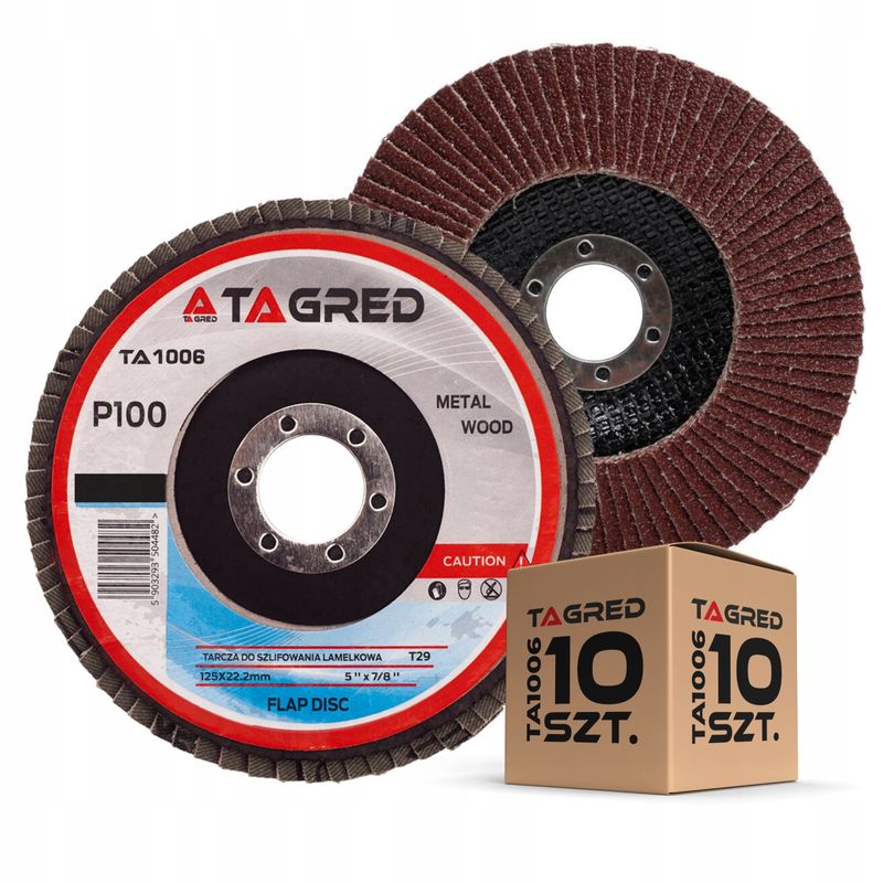 Tarcza listkowa 125mm p100 - TAGRED TA1006