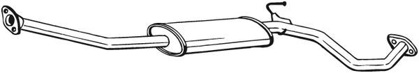 Tłumik układu wydechowego tył - BOSAL BOS284-083
