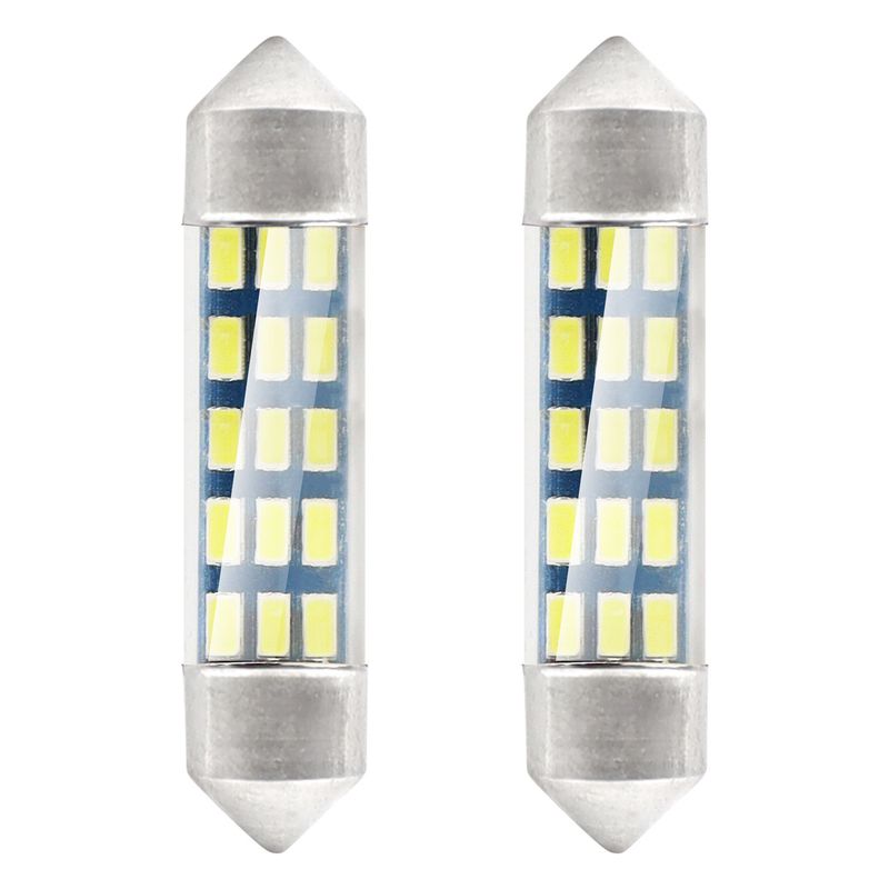 Żarówki LED STANDARD 3014 15SMD Festoon C5W C10W C3W 39mm White 12V - AMIO AMI01091