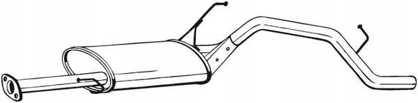 Tłumik układu wydechowego tył - BOSAL BOS284-147