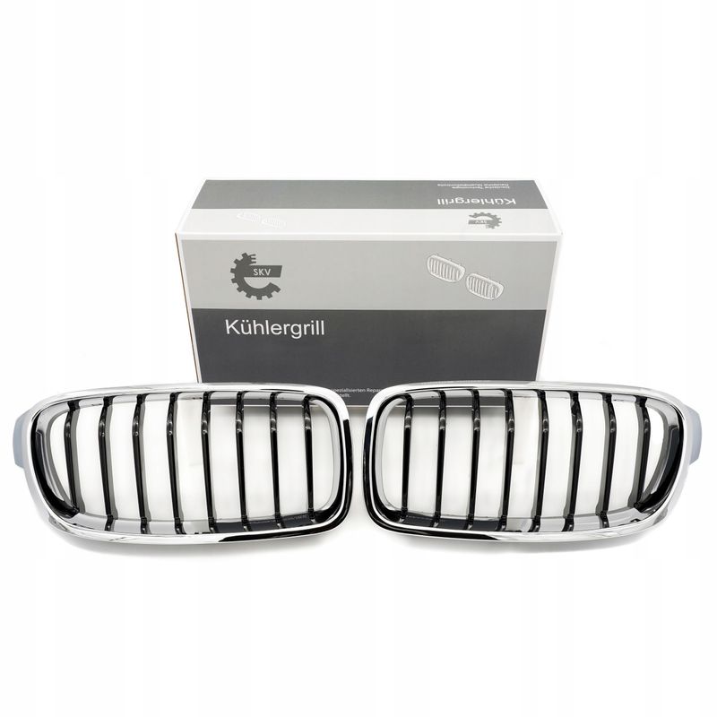 Grill bmw pojedyncza listwa, czarny chrom, bmw 3 f30 - SKV 66SKV122