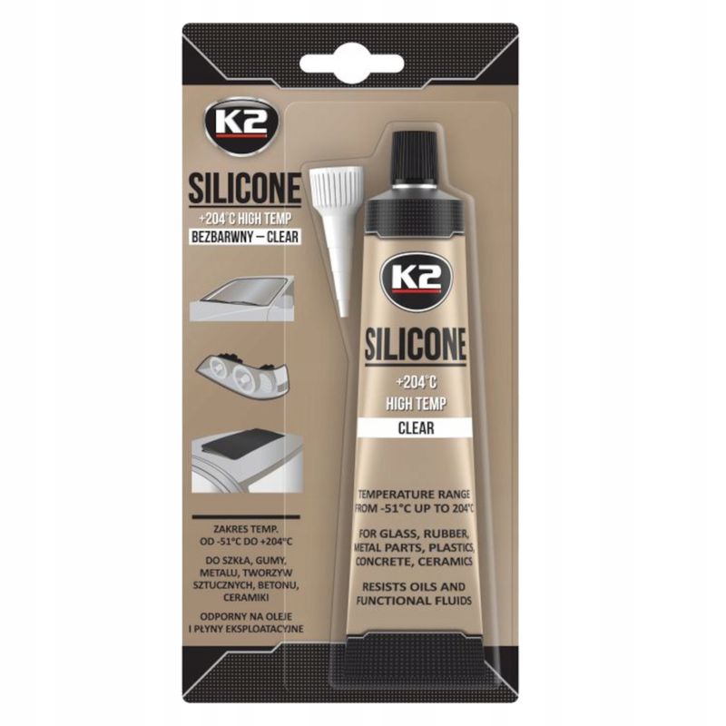K2-silikon bezbarwny 85g 350 st. - K2 MELLE MELB255
