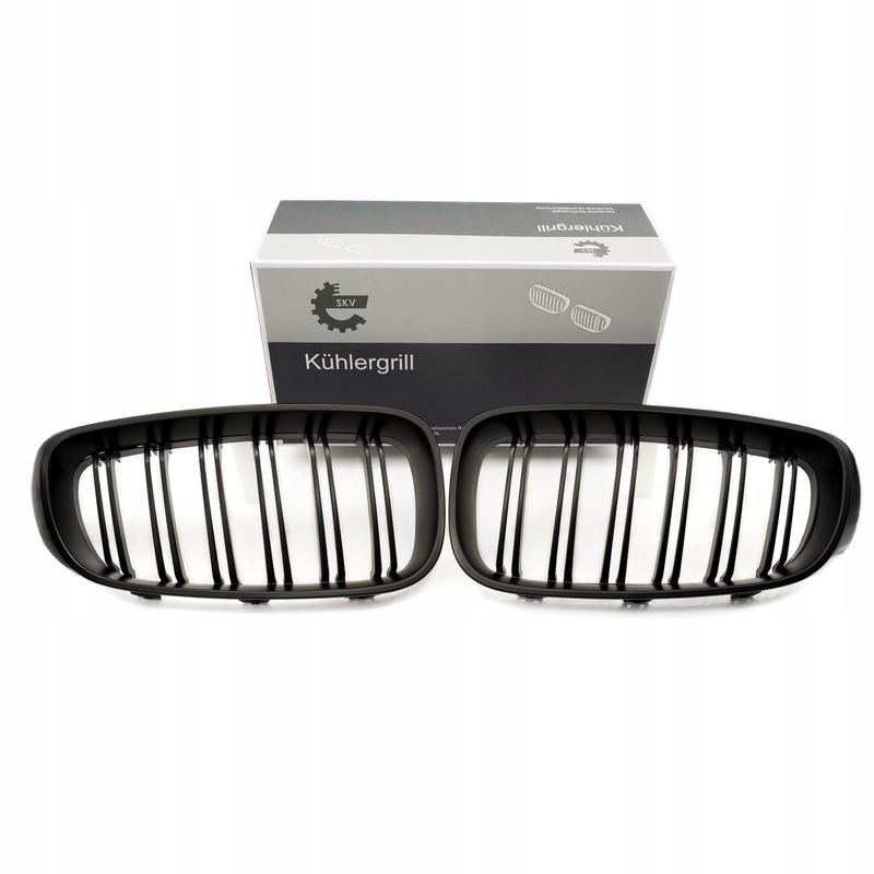 Grill bmw podwójna listwa, czarny mat, bmw 3 f34 - SKV ESEN 66SKV133