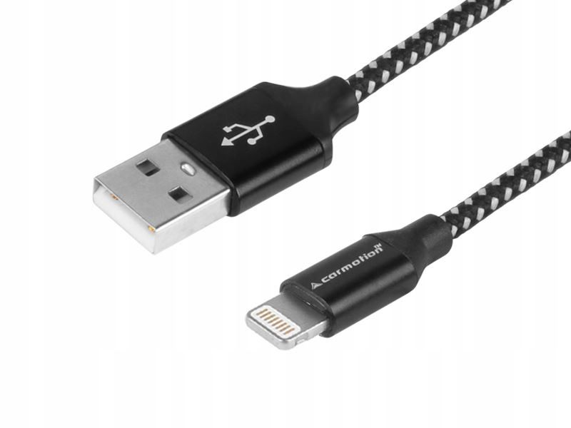 Kabel usb-lightning 3m mikrofibra - CARMOTION CRM86552