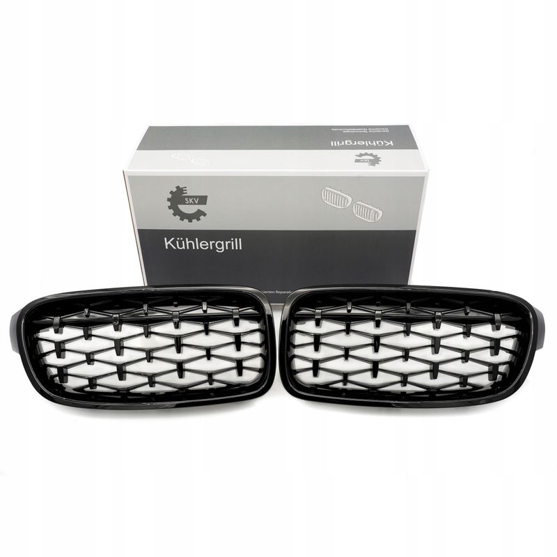 Grill bmw diament, czarny połysk, bmw 3 f30 - SKV 66SKV128