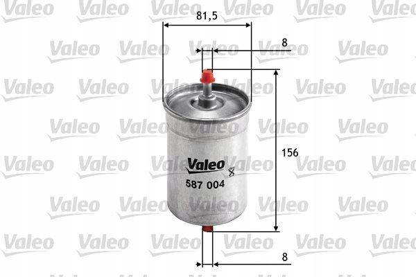 Filtr paliwa przepływowy - VALEO 587004