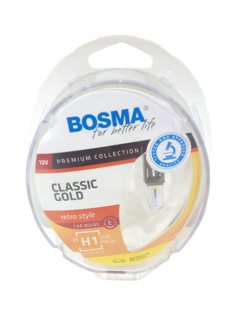 Classic gold 12v 55w p14,5s h1 twin box - BOSMA LED8931