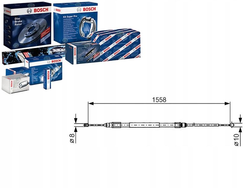 Linka hamulcowa - BOSCH 1 987 482 368