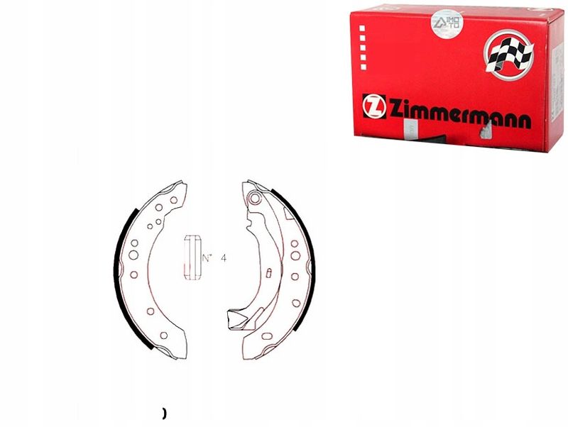 Szczęki hamulcowe - ZIMMERMANN 10990.107.0