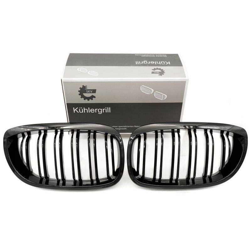 Grill bmw podwójna listwa, czarny połysk, bmw 3 e46 facelif… - SKV 66SKV073