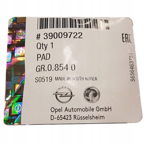 Nakładka na pedał - OE 39009722