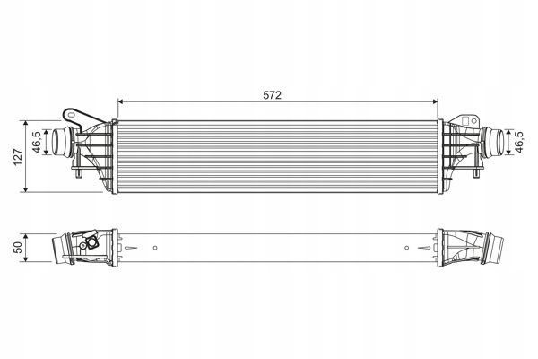 Intercooler opel vauxhall corsa e - VALEO 822909